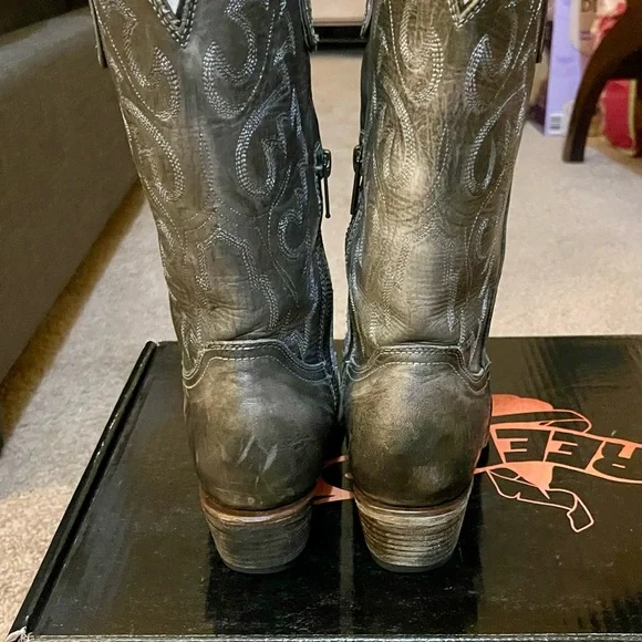 Freebird Wilson Leather Heeled Boots - Picture 5 of 7